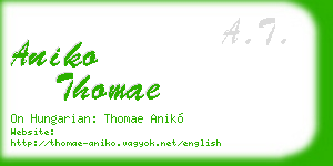 aniko thomae business card